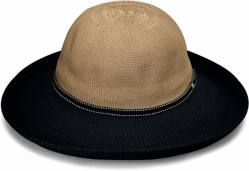Wallaroo Hat Company – Women’s Victoria Two–Toned Sun Hat – UPF 50+ Sun Protection, Adjustable Size for Medium Crown Sizes in Saudi Arabia