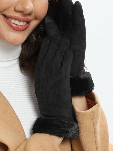 Visivin Winter Gloves for Women Touch Screen Gloves Warm Fleece Lined Gloves in Saudi Arabia