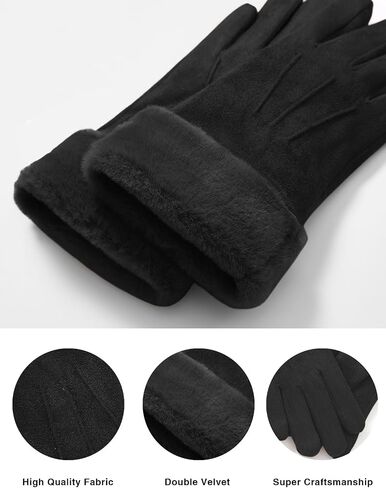 Visivin Winter Gloves for Women Touch Screen Gloves Warm Fleece Lined Gloves in Saudi Arabia