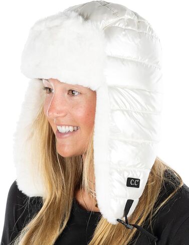 Funky Junque Winter Hats for Women Ushanka Bomber Hats Warm Puffer Trapper Hat Russian Earflaps Ski Hunting Cycling in Saudi Arabia