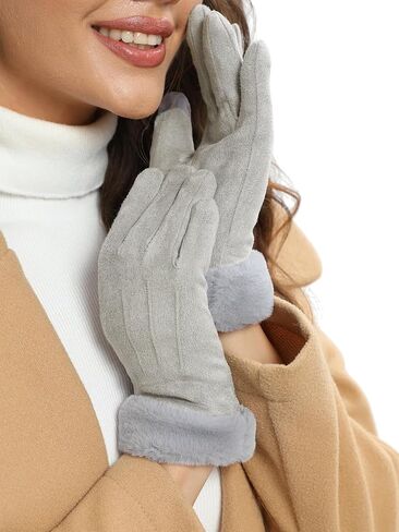 Visivin Winter Gloves for Women Touch Screen Gloves Warm Fleece Lined Gloves in Saudi Arabia
