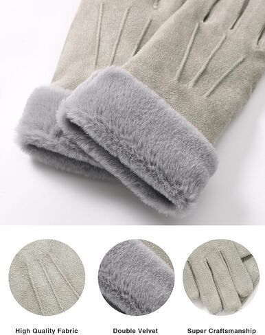 Visivin Winter Gloves for Women Touch Screen Gloves Warm Fleece Lined Gloves in Saudi Arabia