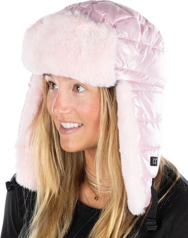 Funky Junque Winter Hats for Women Ushanka Bomber Hats Warm Puffer Trapper Hat Russian Earflaps Ski Hunting Cycling in Saudi Arabia