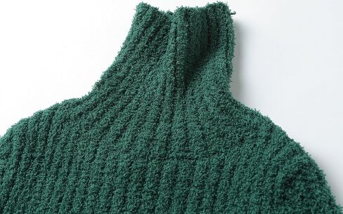 Mud Kingdom Neutral Kids Chenille Sweater for Boy Girl Winter Furry Turtleneck Tops Warm in Saudi Arabia