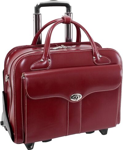 McKlein USA Berkeley 15" Leather Rolling Laptop Tote EXCLUSIVE in Kuwait