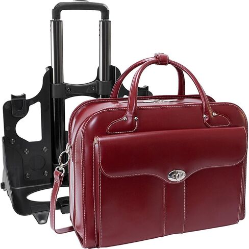 McKlein USA Berkeley 15" Leather Rolling Laptop Tote EXCLUSIVE in Kuwait