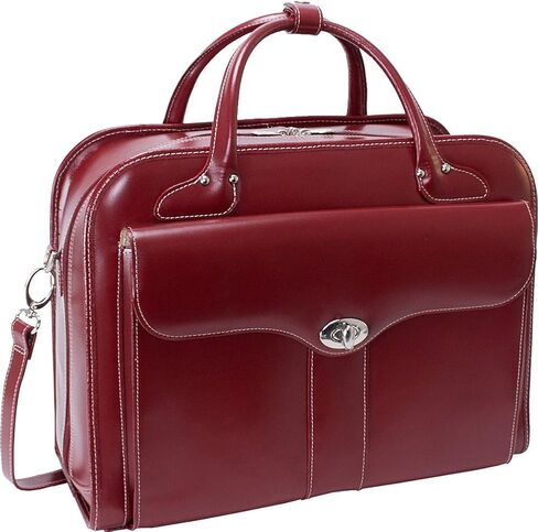 McKlein USA Berkeley 15" Leather Rolling Laptop Tote EXCLUSIVE in Kuwait