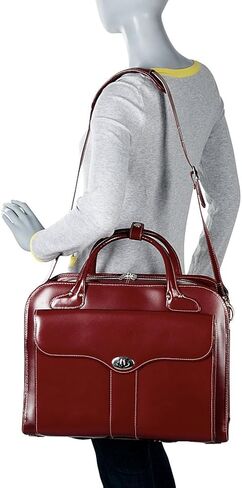 McKlein USA Berkeley 15" Leather Rolling Laptop Tote EXCLUSIVE in Kuwait