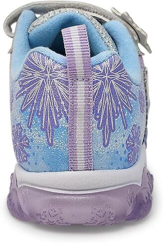 حذاء رياضي مضاء للبنات من Disney Frozen حذاء Elsa and Anna المضيء للأطفال مع حزام قابل للتعديل فضي/أزرق in Kuwait