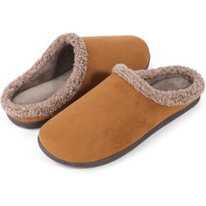 ULTRAIDEAS Men's Fuzzy Winter Suede Slippers Memory Foam Indoor and Outdoor in Kuwait