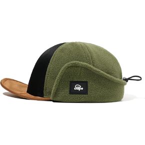 Croogo الصوف قبعة بيسبول مع اللوحات الأذن الدافئة غطاء للأذنين طوي الصياد قبعة Ushanka قبعة الشتاء شقة حافة قبعات للآباء in Saudi Arabia