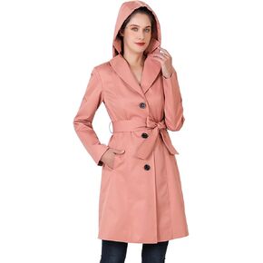 BGSD Women Aleah Waterproof Hooded Trench Coat - Regular & Plus Size in Saudi Arabia