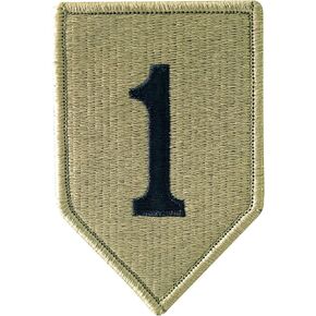 1st Infantry Division OCP Hook & Loop Patch in Saudi Arabia