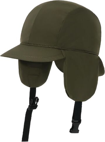CLAPE Winter Baseball Cap Outdoor Ski Visor Beanie Hat Mens Warm Earflap Fitted Hat Trooper Trapper Hat in Saudi Arabia