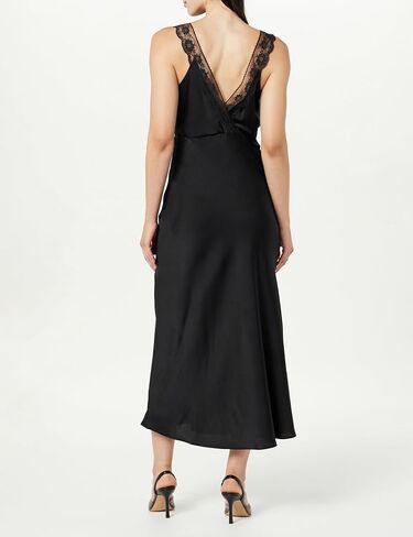 The Drop Women's Valentina Lace-Trimmed Slip Dress in Saudi Arabia