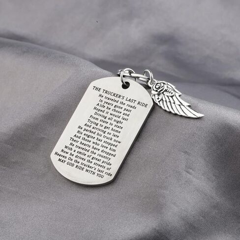 Gzrlyf Truck Driver Memorial Keychain in Loving Memory Gifts the Trucker’s Last Ride in Saudi Arabia
