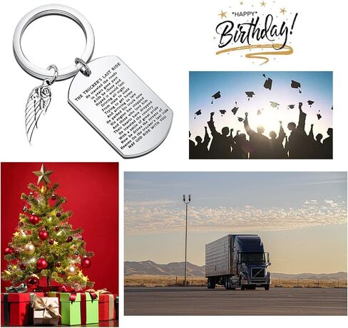 Gzrlyf Truck Driver Memorial Keychain in Loving Memory Gifts the Trucker’s Last Ride in Saudi Arabia