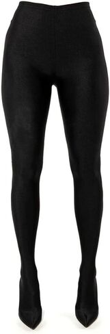 onlymaker Women's Thigh High High Heel Pant Boots Stretch Stiletto Heel Faux Leather Pointed Toe Over the Knee Sexy Boots in Kuwait