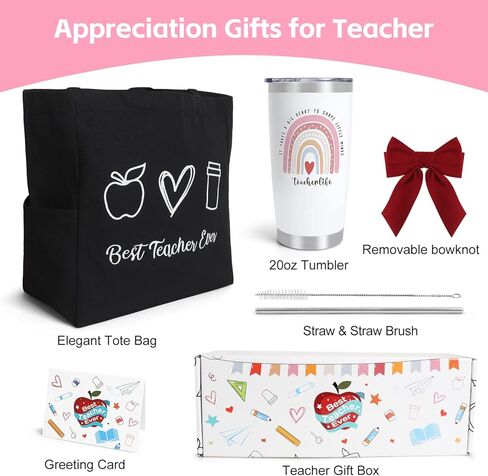 حقيبة مدرسية من Frerdui هدايا تقدير للنساء، حقيبة حمل من القماش مع مشبك فيونكة قابل للإزالة لعيد الميلاد والكريسماس in Kuwait