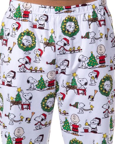 INTIMO Peanuts Charlie Brown Snoopy Button Sleep Family Christmas Pajama Set in Saudi Arabia