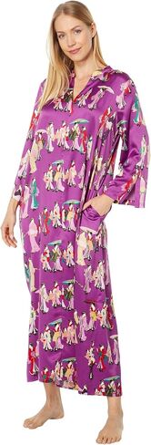N Natori womens Geisha- Printed Satin Caftan Length 52" in Saudi Arabia