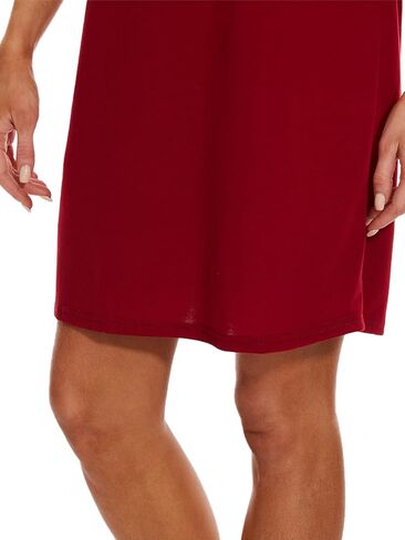 هونغ هوي المرأة ثوب النوم قمصان النوم قصيرة الأكمام قمصان النوم المطبوعة ملابس النوم فضفاضة فستان النوم ملابس النوم قميص النوم in Kuwait