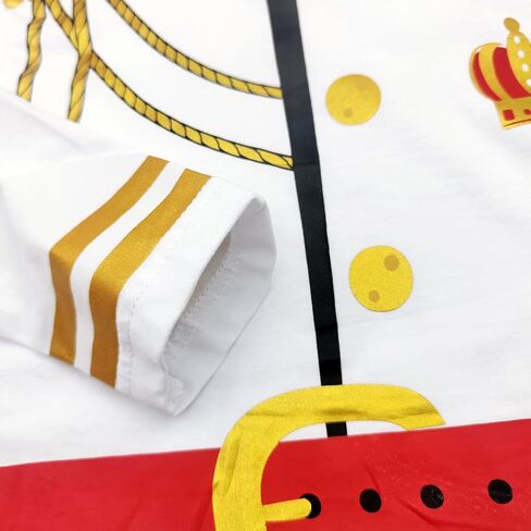 Toddler Baby Boys Halloween Prince Charming Costumes Outfit with Pants,Kids Medieval Renaissance Knight Birthday Gift in Saudi Arabia