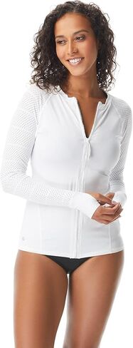 BEACH HOUSE Sport Ava كم طويل Rash Guard - سترة سباحة لتغطية الشاطئ بعامل حماية من الأشعة فوق البنفسجية 50+ للنساء in Kuwait
