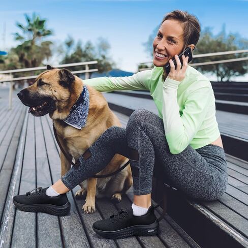 حذاء VEEYOO للسيدات سهل الارتداء مع دعم للقوس، أحذية رياضية خفيفة الوزن للجري، أحذية تنس شبكية مسامية غير قابلة للانزلاق لصالة الألعاب الرياضية والسفر والعمل الكاجوال in Kuwait