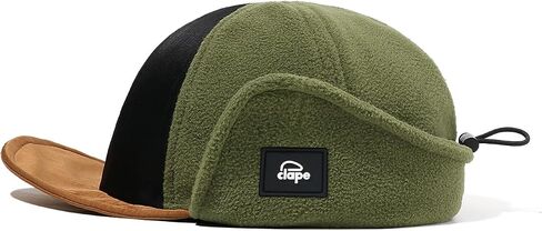 Croogo الصوف قبعة بيسبول مع اللوحات الأذن الدافئة غطاء للأذنين طوي الصياد قبعة Ushanka قبعة الشتاء شقة حافة قبعات للآباء in Saudi Arabia