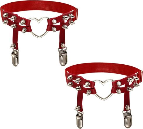 MILAKOO Adjustable Leather Leg Harness Garter Belt Punk Gothic Thigh Ring Garter in Saudi Arabia