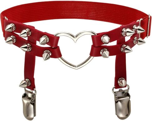 MILAKOO Adjustable Leather Leg Harness Garter Belt Punk Gothic Thigh Ring Garter in Saudi Arabia