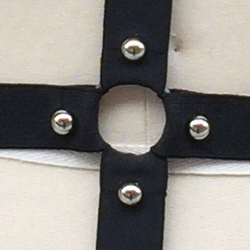 طقم سرج لانجري مرن للجسم للنساء، احزمة رباط على شكل قفص للجوارب، مقاس كبير (ChoiceN77) in Kuwait