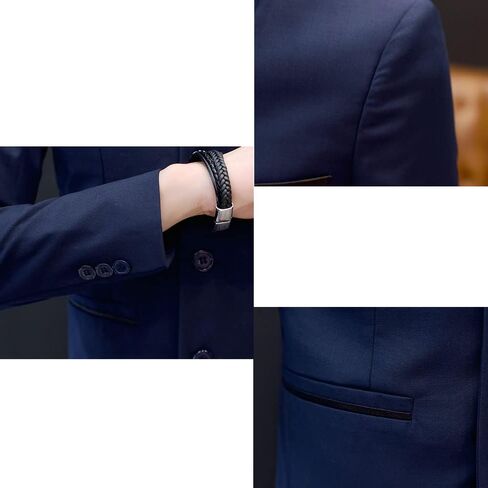 Men Casual Suit Blazer Jackets Stand Collar Business Sport Coats Jacket Slim Fit Button Solid Chinese Tunic Suits Prom in Saudi Arabia