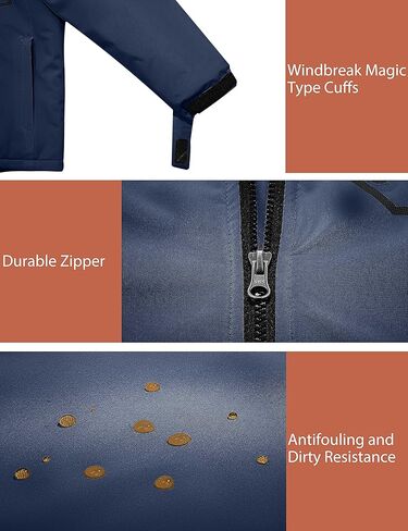 ZSHOW سترة تزلج مضادة للماء للأولاد في الهواء الطلق معطف شتوي دافئ مقاوم للرياح معطف المطر معطف الثلج in Kuwait