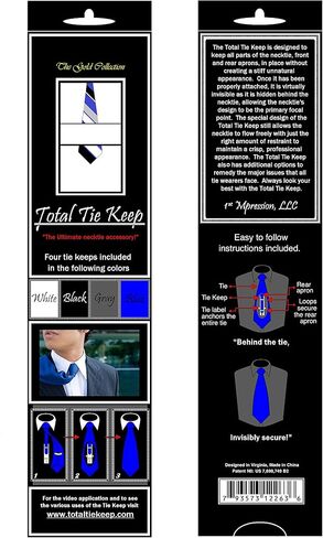 Total Tie Keep Necktie Accessory Gold Collection - 4 pack As Seen on Shark Tank in Saudi Arabia