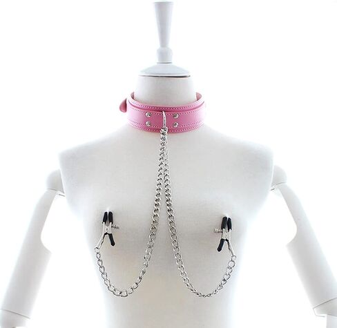 Nipple Clamps Necklaces with Chain for Women Sexy Nipple Ring with Necklaces Adjustable Nipple Noose Fake Nipple Ring Non Piercing Nipple Jewelry in Saudi Arabia