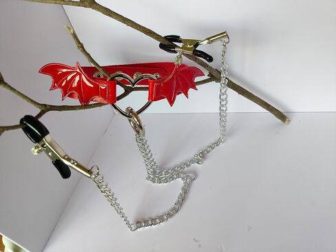 Nipple Clamps Necklaces with Chain for Women Sexy Nipple Ring with Necklaces Adjustable Nipple Noose Fake Nipple Ring Non Piercing Nipple Jewelry in Saudi Arabia