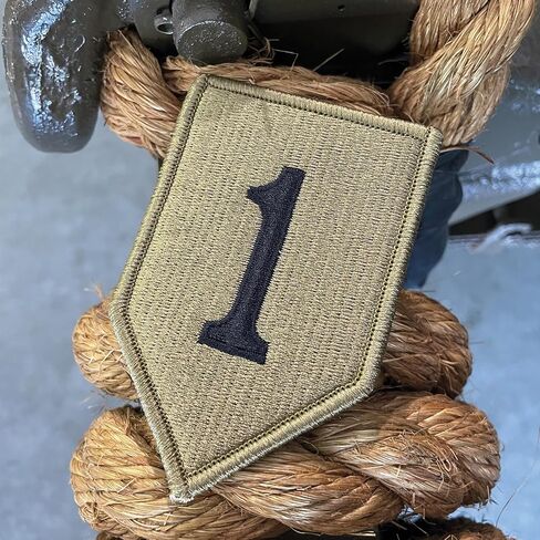 1st Infantry Division OCP Hook & Loop Patch in Saudi Arabia
