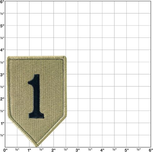 1st Infantry Division OCP Hook & Loop Patch in Saudi Arabia