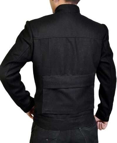 LP-FACON Mens Star Space Solitary Warrior Cosplay Costume Leather Jacket Collection Brown/Black in Kuwait