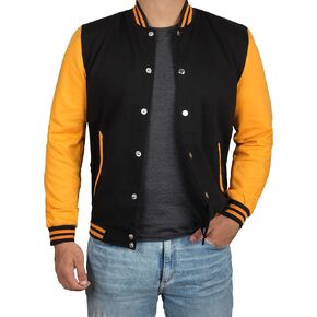 جاكيت Decrum Letterman للرجال - سترات صوفية للرجال من الصوف بنمط بيسبول المدرسة الثانوية