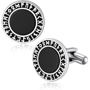 Bandmax Mens Cufflinks Stainless Steel Viking/Skull/Masonic Cuff Links for Men Best Gift for Father Husband Son in Kuwait