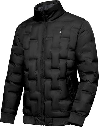 Little Donkey Andy Men's Puffer Warm Jacket Windproof Winter Coat with Recycled Insulation in Saudi Arabia