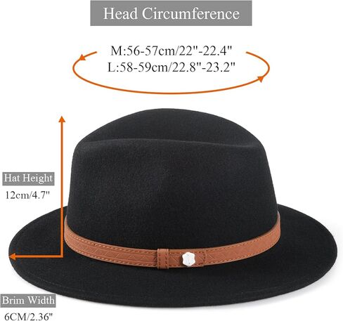 Open Road Hat Fedora Hat Pure Wool Felt Hat Vintage Rancher Hat Airway Vented Panama Hats for Men Women in Kuwait