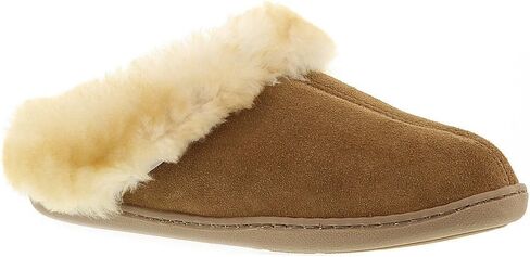 Minnetonka Women's Suede Sheepskin Mule Slipper in Kuwait