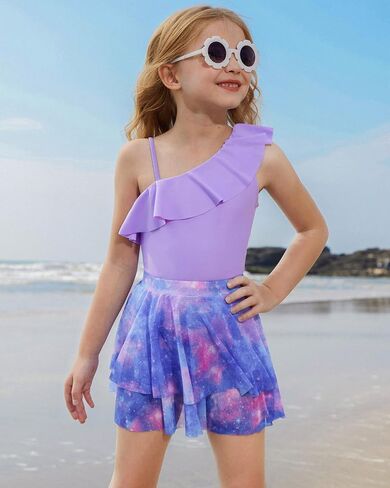 GRACE KARIN Girls Swimsuit with Skirt One Piece Bathing Suit Swimwear 6-14Y in Saudi Arabia