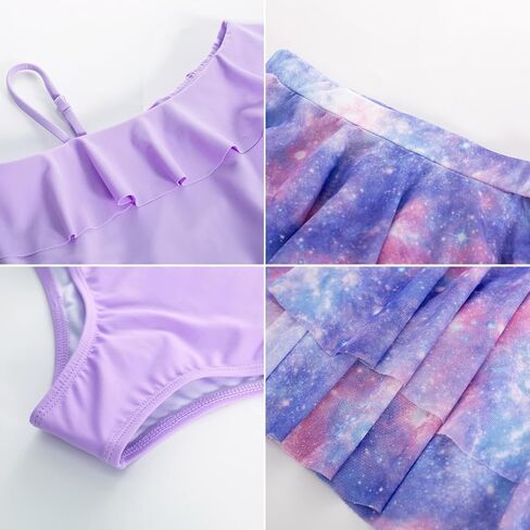 GRACE KARIN Girls Swimsuit with Skirt One Piece Bathing Suit Swimwear 6-14Y in Saudi Arabia