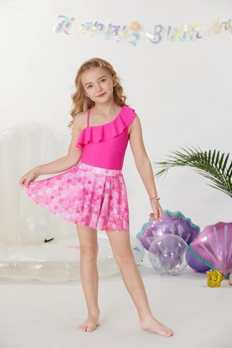 GRACE KARIN Girls Swimsuit with Skirt One Piece Bathing Suit Swimwear 6-14Y in Saudi Arabia
