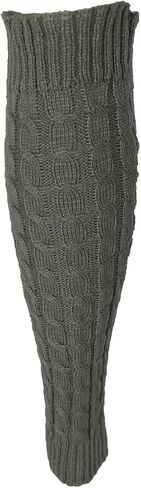 F.C. Fashion Culture Women's Cable Knit Ribbed Leg Warmers Boot Toppers in Saudi Arabia